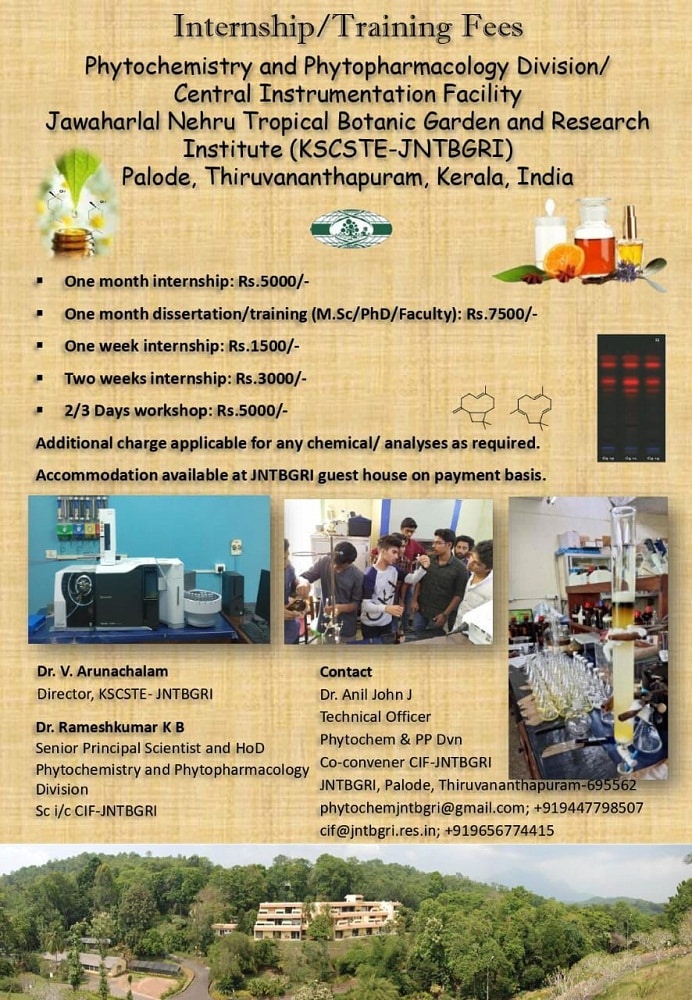 CIF Intership Traing charges