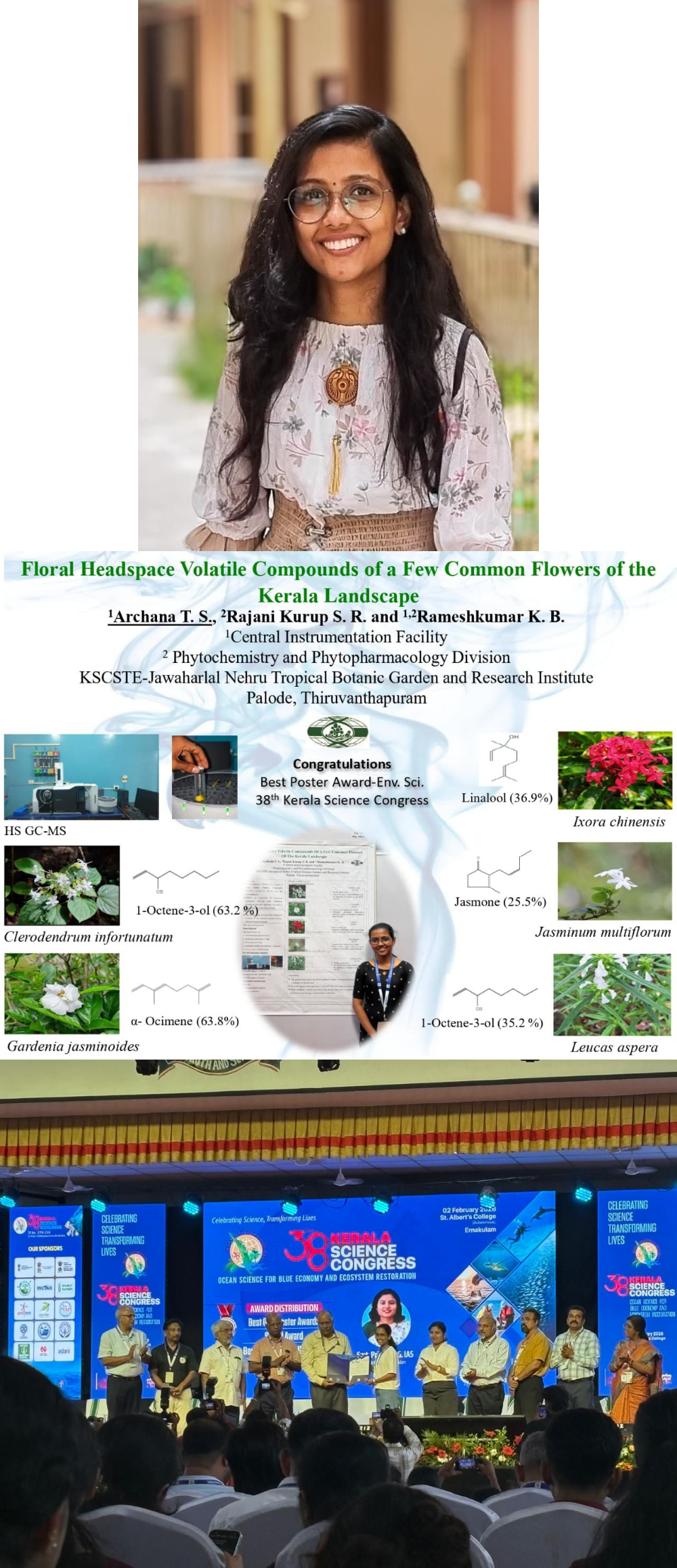 Archana Best Poster award 38 th KSC