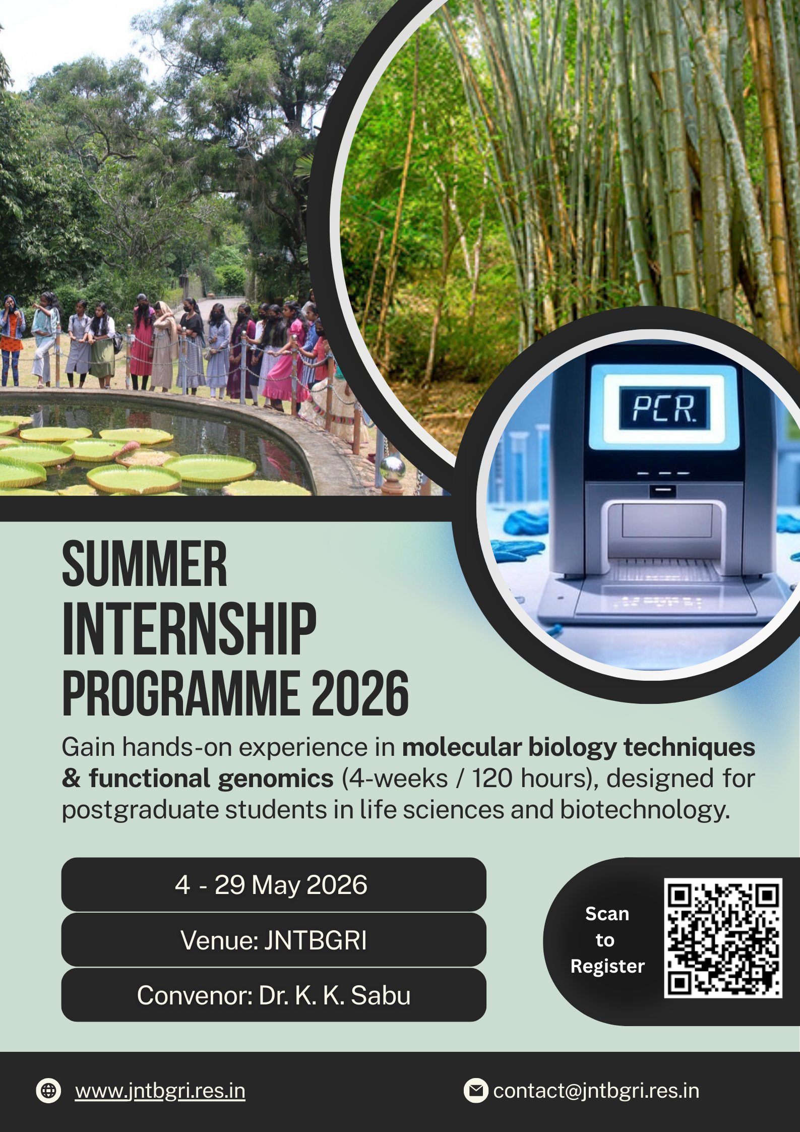 Summer Internship May 4-29 2026